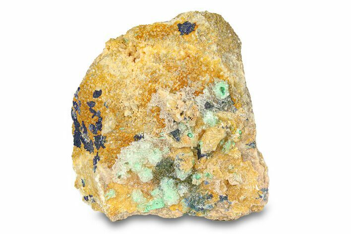 Malachite and Azurite on Ferroan Dolomite - Morocco #291843